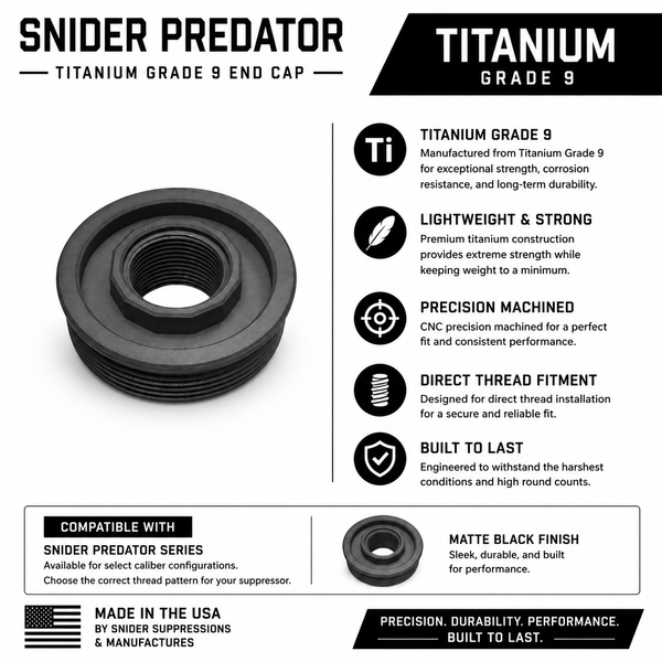 Snider Predator Titanium Grade 9 Endcaps