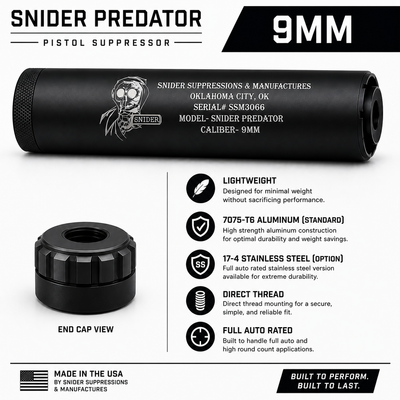 Snider Predator 9mm Suppressor